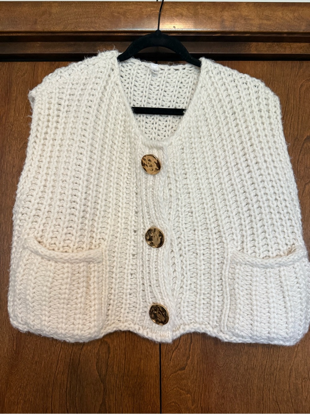 Crochet Knit Sweater Vest